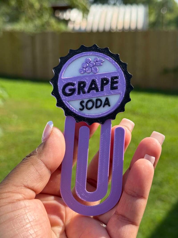 File Soda Grape Paper Clip