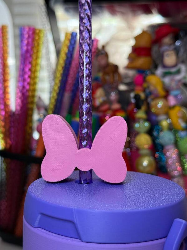 Stl file Minnie straw topper