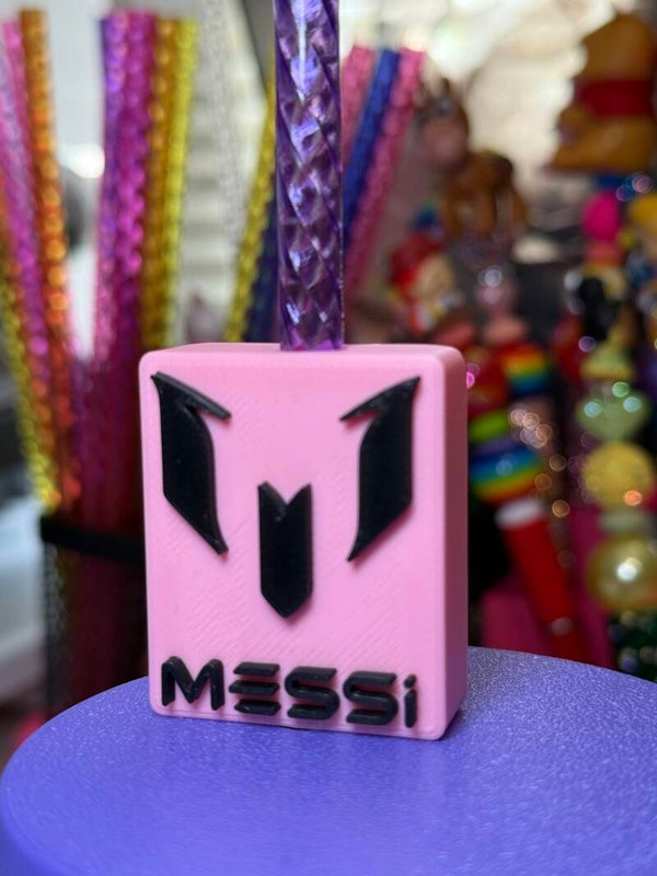 Slt file straw topper MESSI