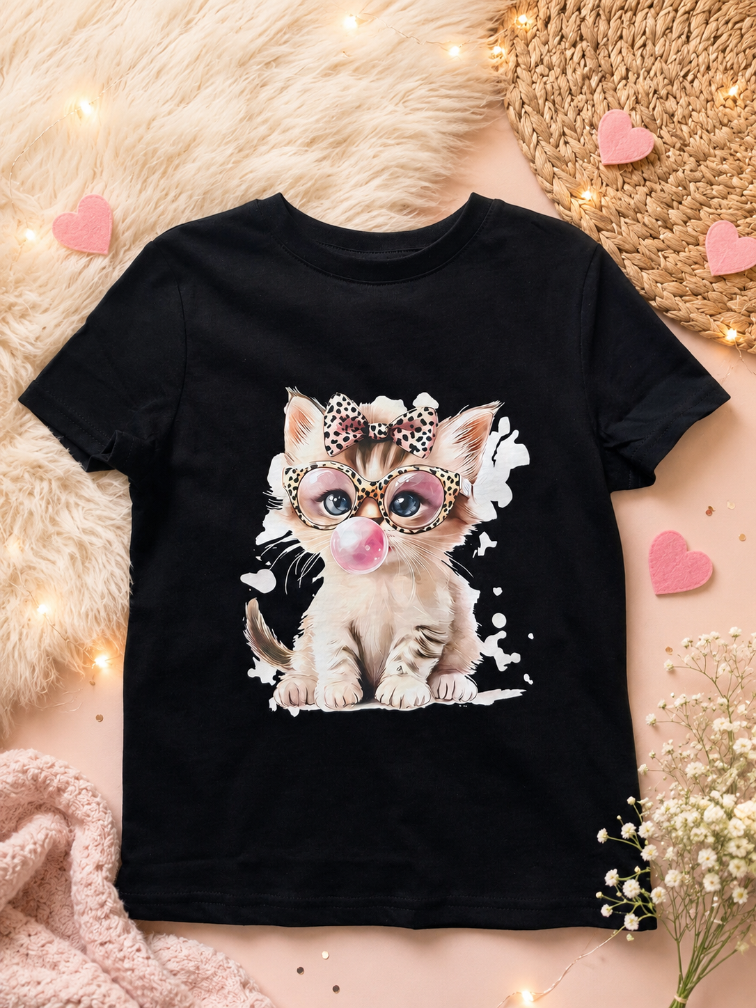 🐱 Schattig T-shirt met kattenprint  💖