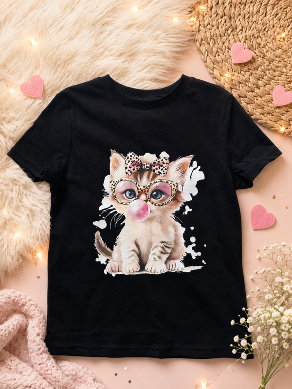 🐱 Schattig T-shirt met kattenprint  💖