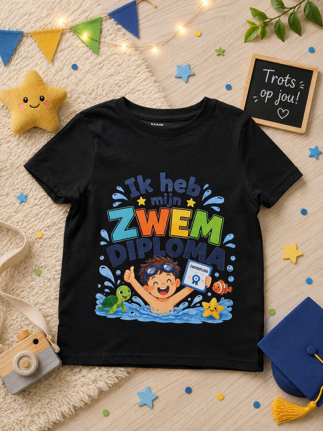 🏊 T-shirt 'Ik heb mijn zwemdiploma' 🎉