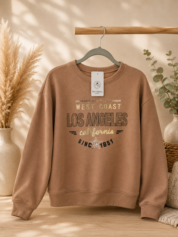 Beige Los Angeles sweater 🤎✨