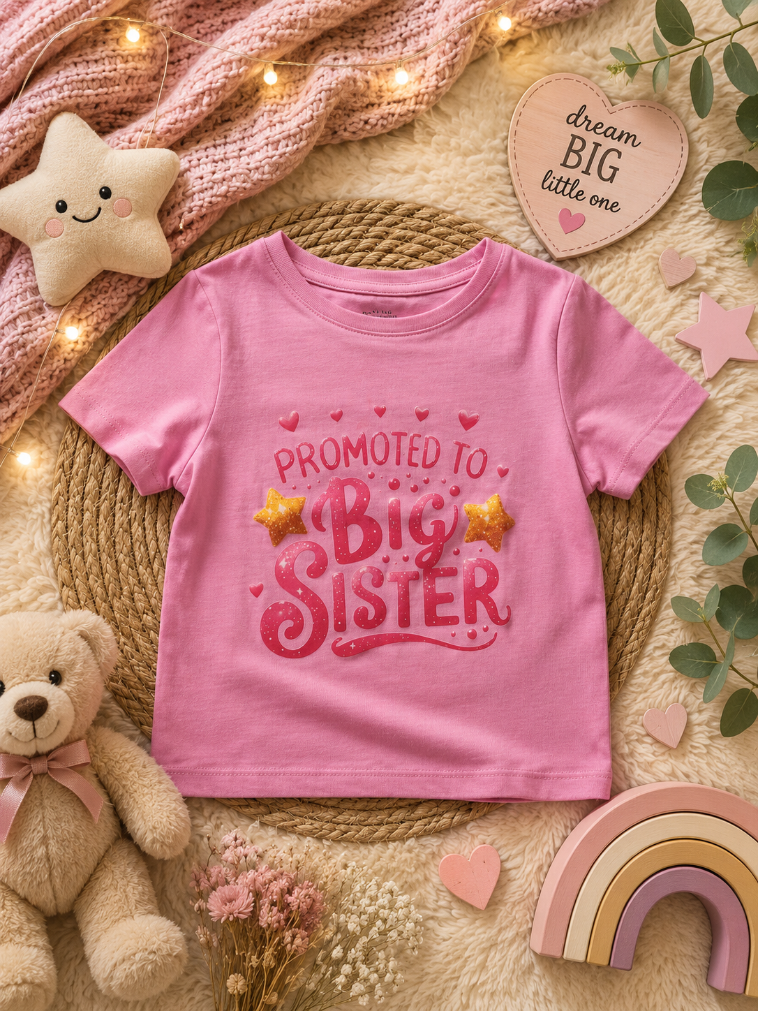 🌟 Promoted to Big Sister T-shirt 🌟