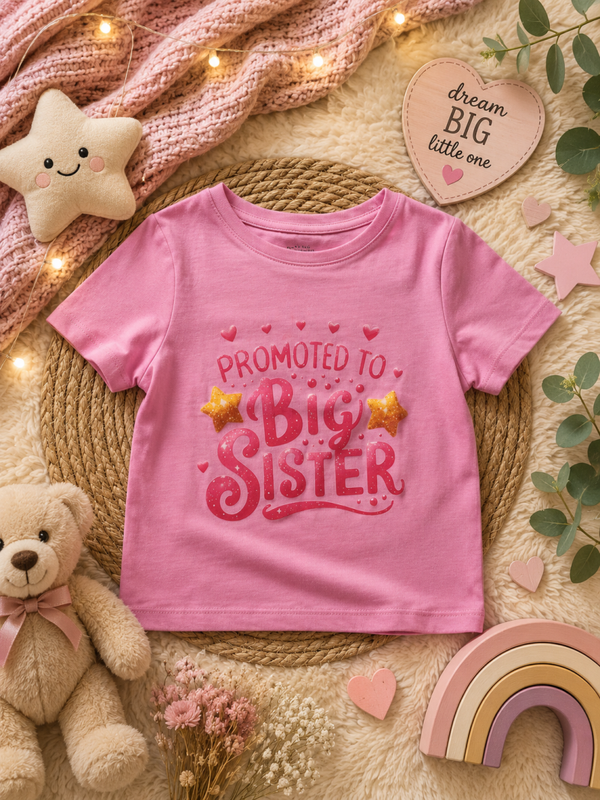 🌟 Promoted to Big Sister T-shirt 🌟