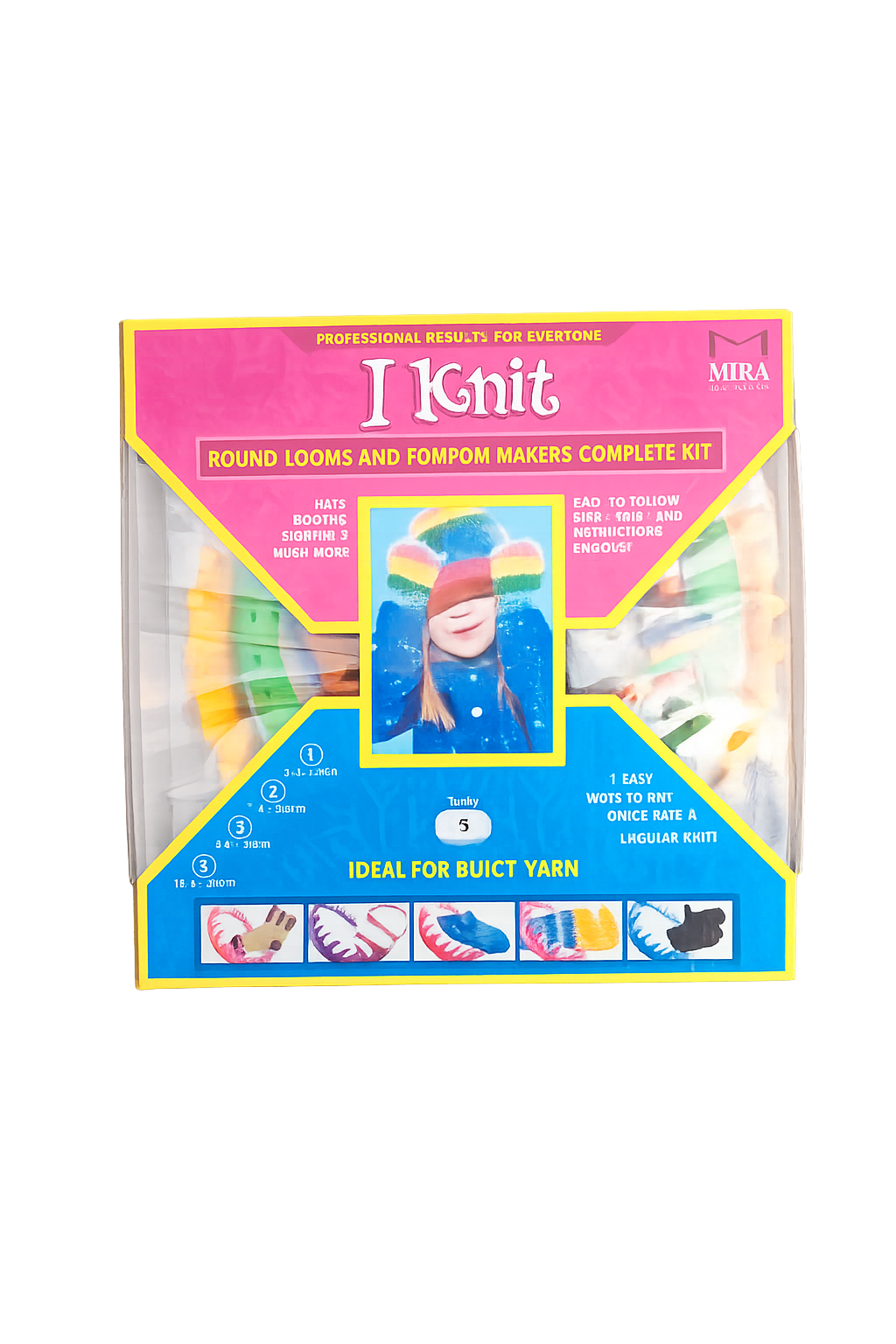 I Knit Breiset – Complete Rondbreiring & Pompon Maker Set