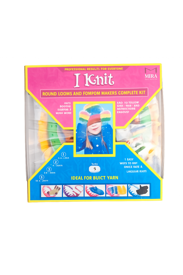 I Knit Breiset – Complete Rondbreiring & Pompon Maker Set