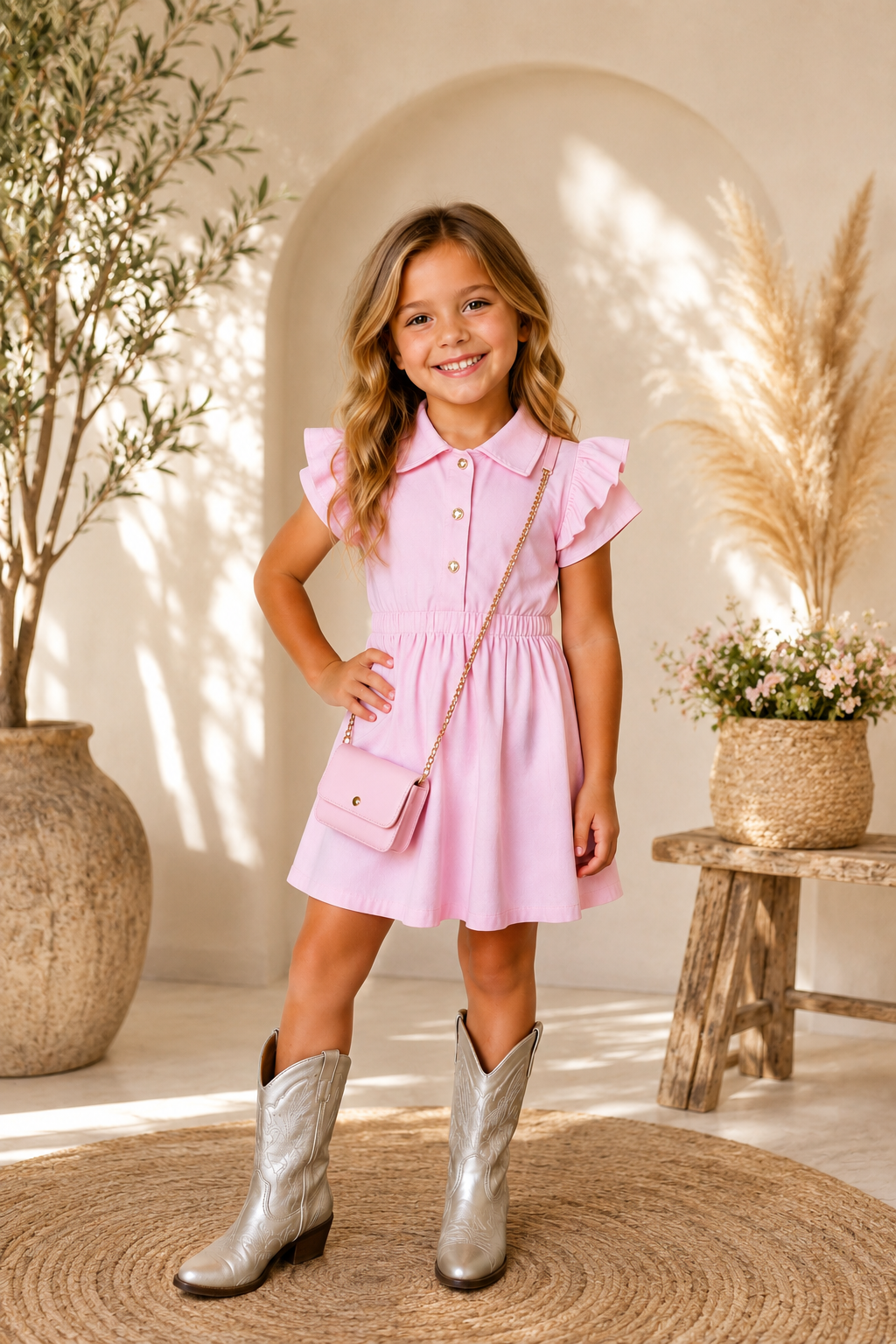 Roze Jurkje met Tasje – Stijlvol & Comfortabel