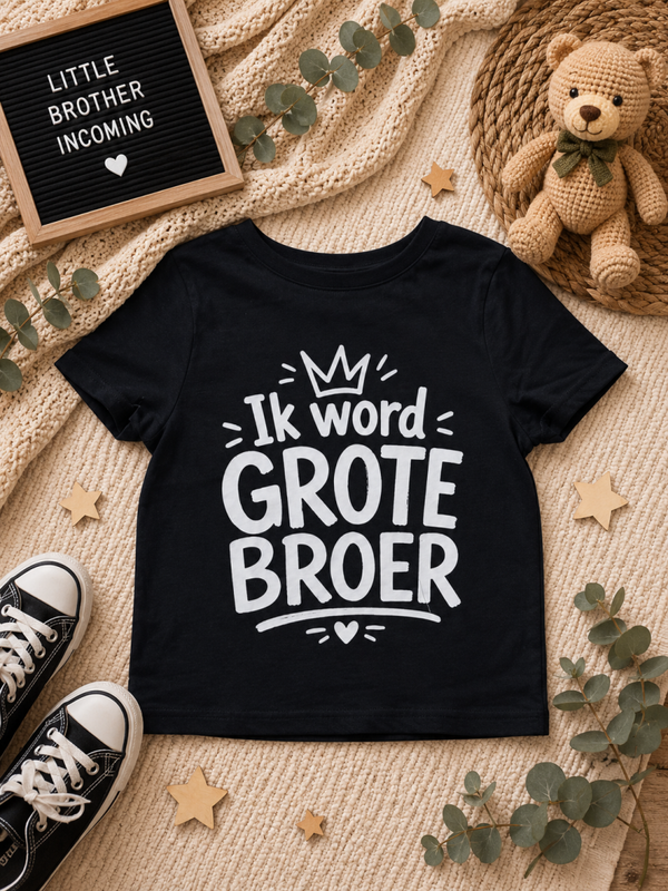 👑 Ik Word Grote Broer – Aankondigingsshirt voor toekomstige grote broers!