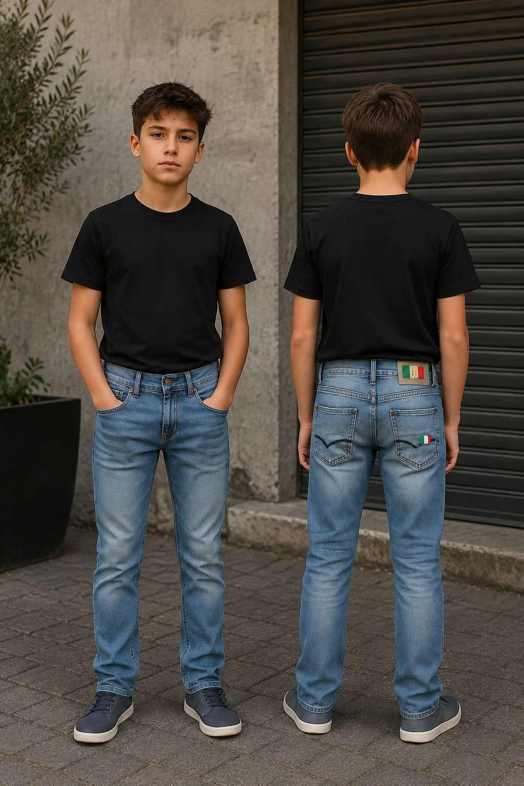 Stoere jongensjeans met verstelbare taille 👖