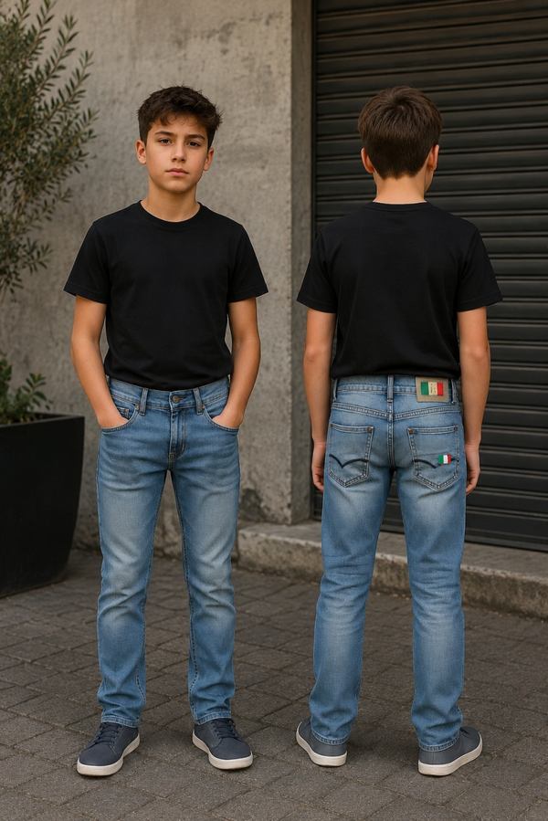 Stoere jongensjeans met verstelbare taille 👖