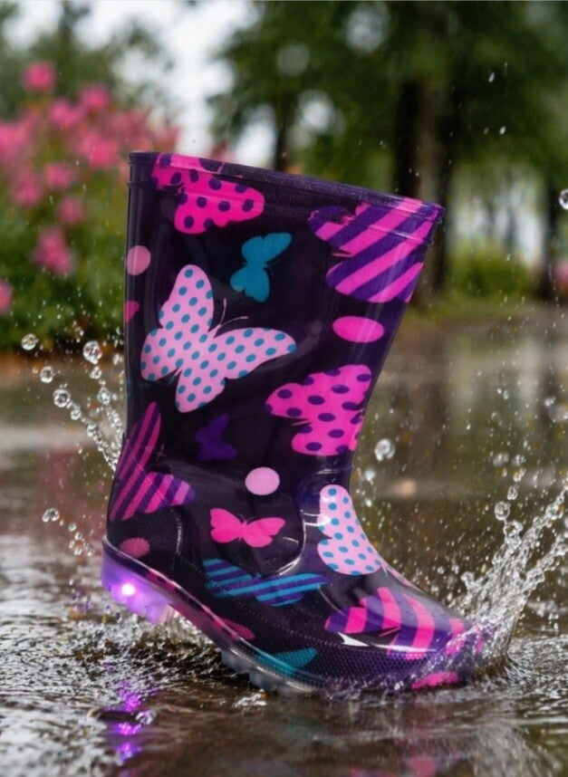 Regenlaarsjes met led lampjes