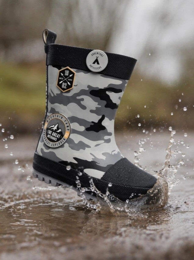 Stoere Camouflage regenlaarzen