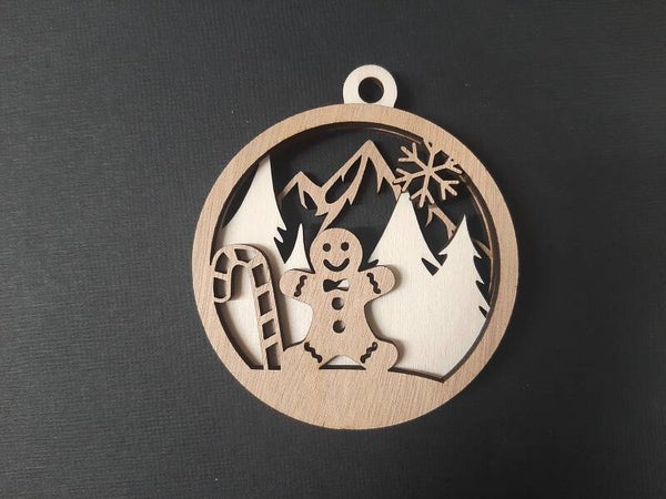 3d kerstbal Gingerbread mannetje