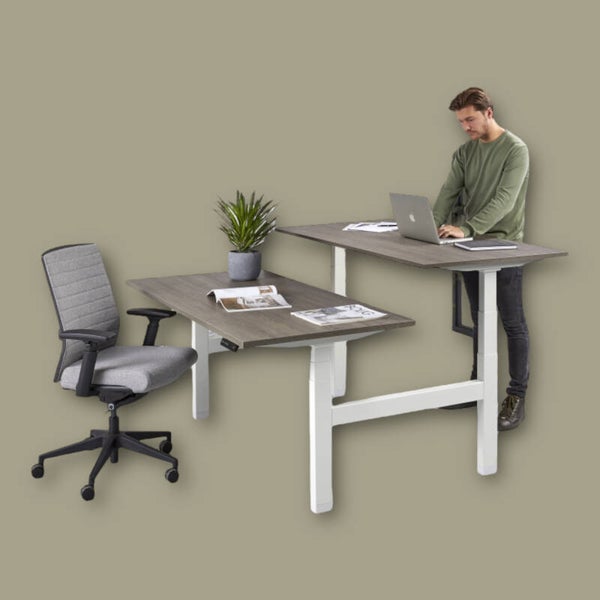 Duo bench pro zit/sta elektrisch verstelbaar 140x80cm
