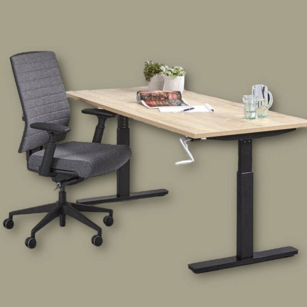 Slinger verstelbaar Zit-Sta bureau 140x80cm