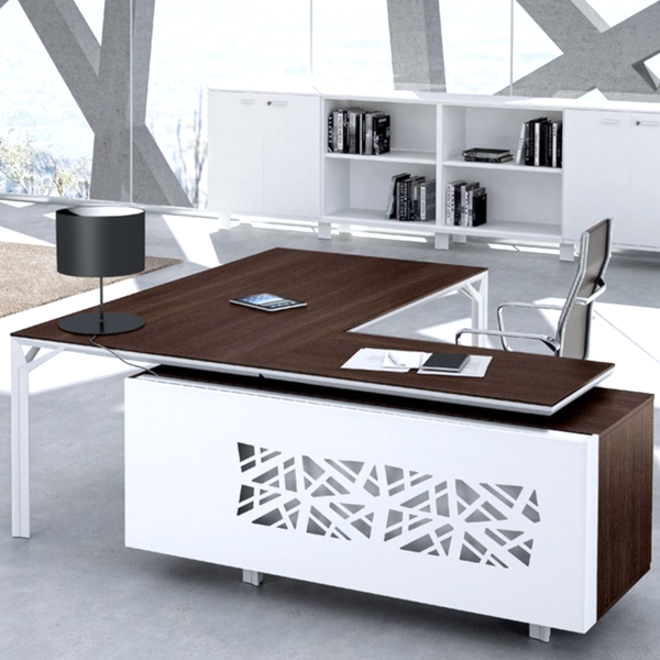 X8 Directie hoek bureau met Schuifdeurkast
