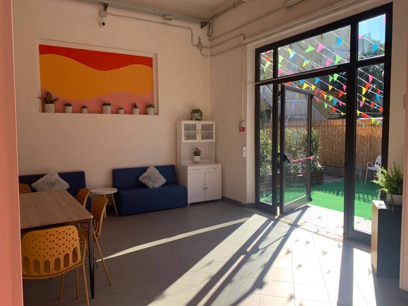 Sala compleanni, spazio compleanni con saletta interna e spazio esterno