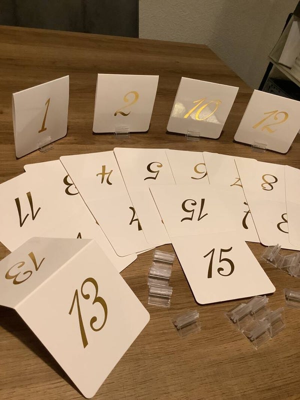 Table paste cards