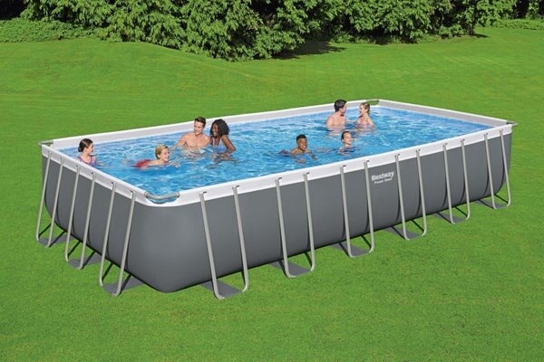 Bestway Piscina solo struttura grigio scuro - 732x366x132 cm