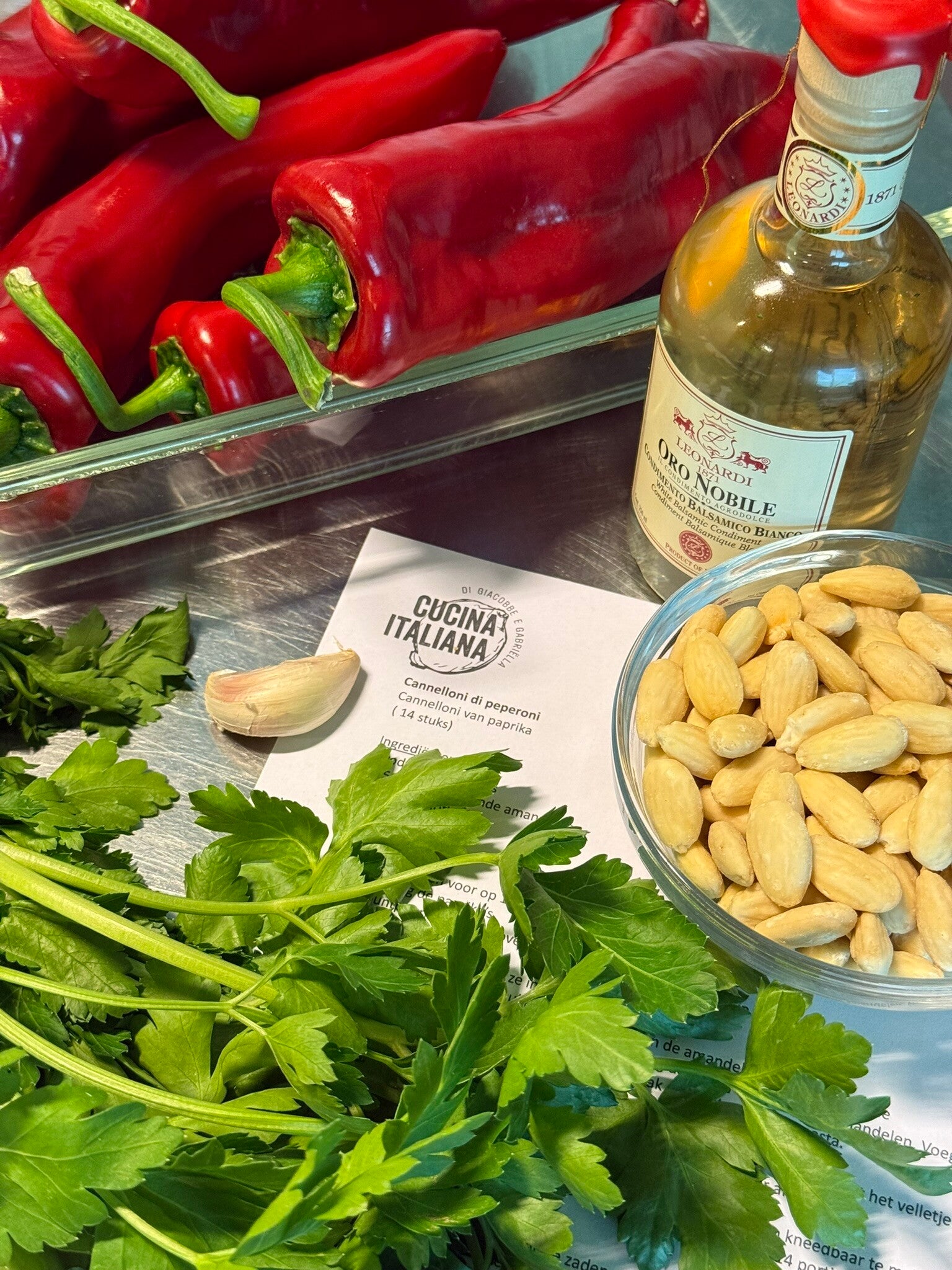 Menu primaverile (voorjaarsmenu) donderdag 16 april