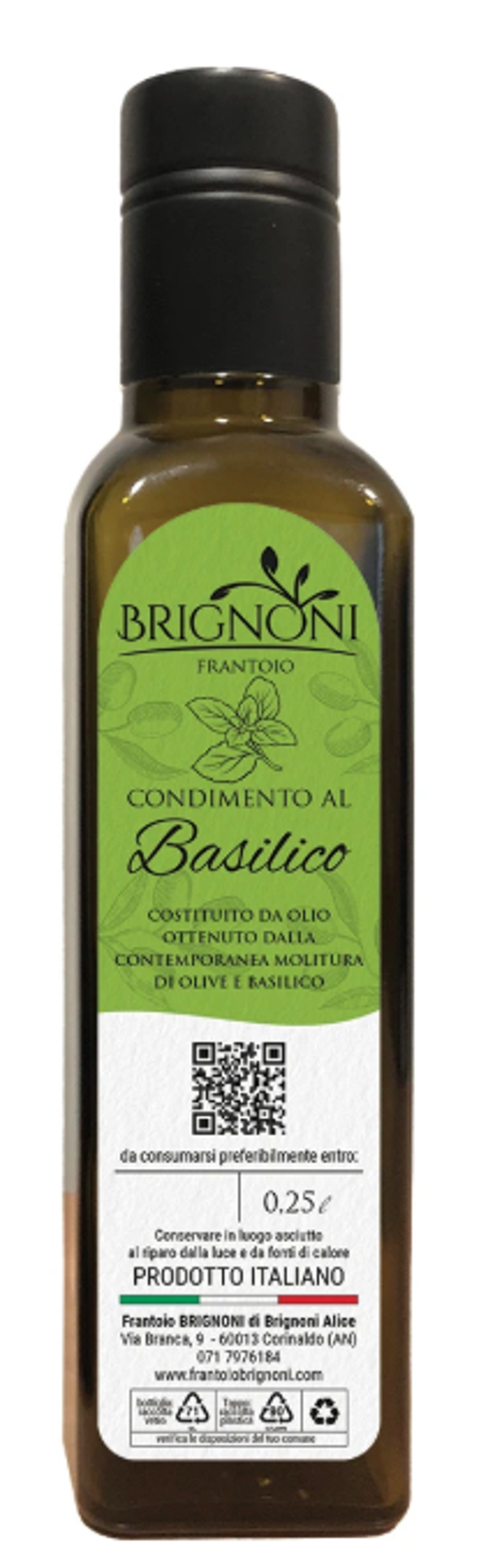 Olijfolie - basilico - 0,25L