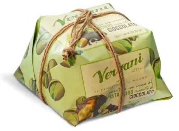 Pannetone pistacchio e cioccolato