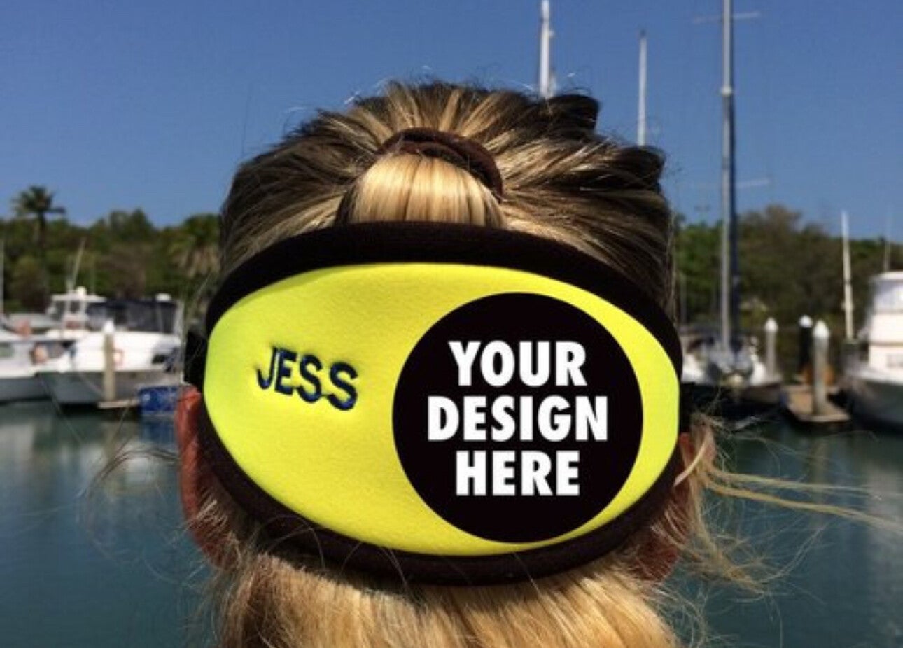 Individuell besticktes Neopren Maskenband