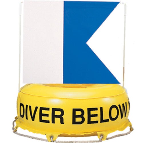 Boje mit Alpha Flagge