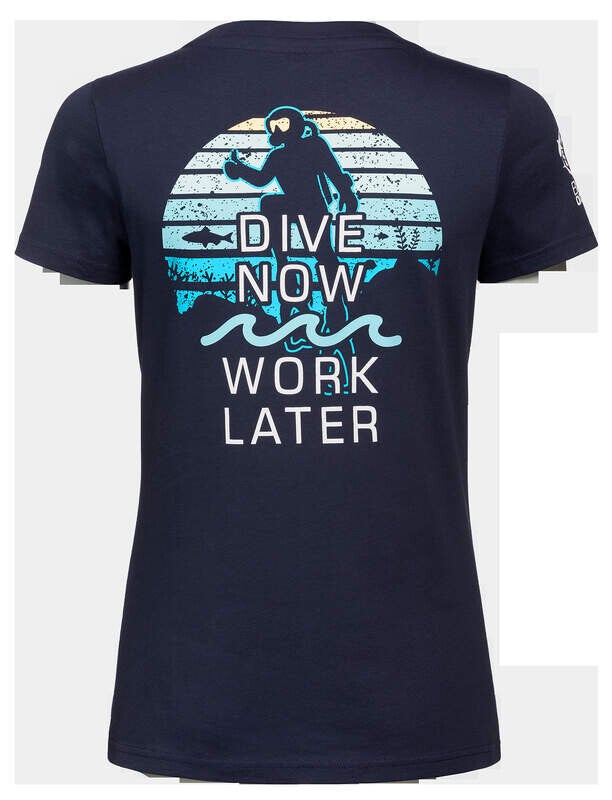 T-SHIRT ROUND NECK DIVE NOW WOMEN