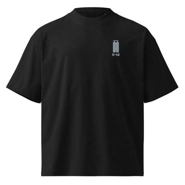 5Bar.ch -  D12 Bio-Shirt für Taucher – Oversized & Gestickt
