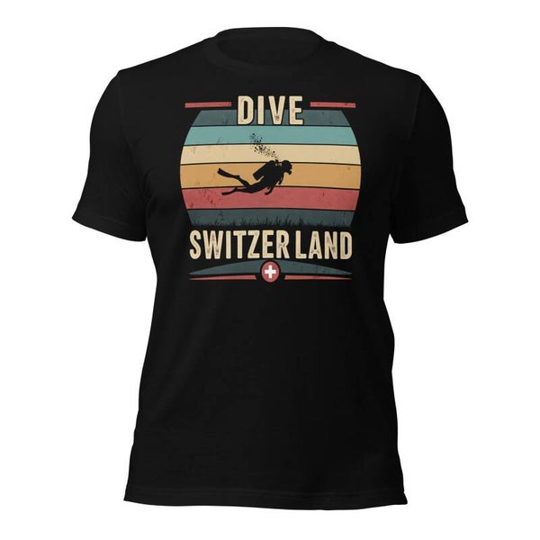 5bar.ch - Dive Switzerland Herren T-Shirt für Taucher