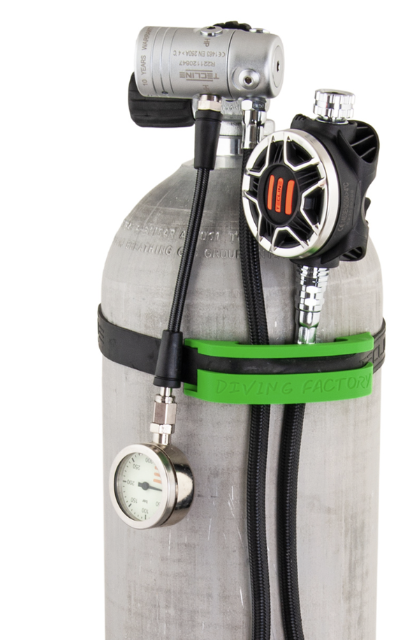 Tecline - Schlauchhalter, für 11,1 L Tank, grün