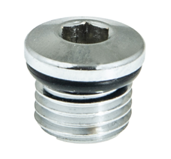 HP plug 7/16" I-st st., chrome - ver.1