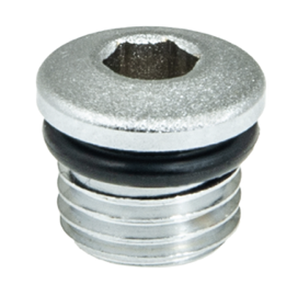 HP plug 7/16" I-st st., mat chrome - ver.1