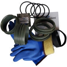 Check Up Trockenhandschuh System 90mm mit festem Futter div. Grösse