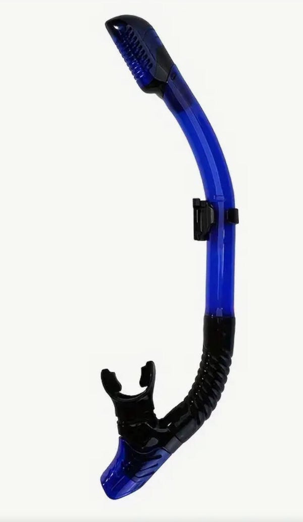 Schnorchel mit Trocken & Sicherheitsventil - Blau