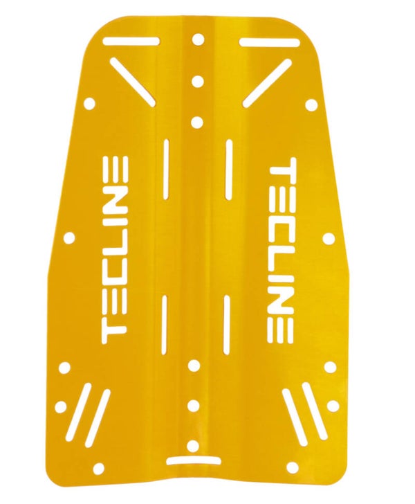 Tecline - STANDARD BACKPLATE ALU 3 MM, (0,85 KG) YELLOW