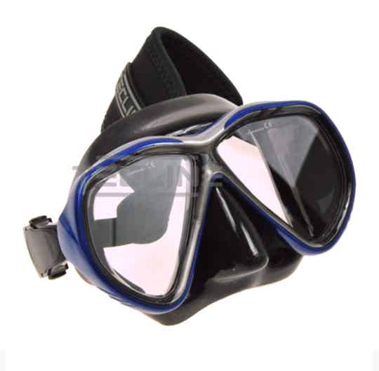 Tecline Tiara mit Neoprenmaskenband Blau
