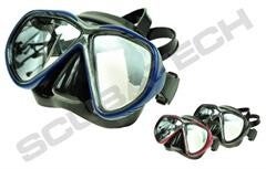 MASK TIARA II, ANTI-FOG GLASS, BLACK SILICONE, BLUE FRAME