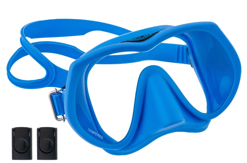 TECLINE FRAMELESS SUPER VIEW MASK, BLUE