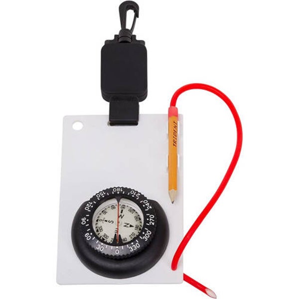 Schreibtafel mit Kompass und Retractor