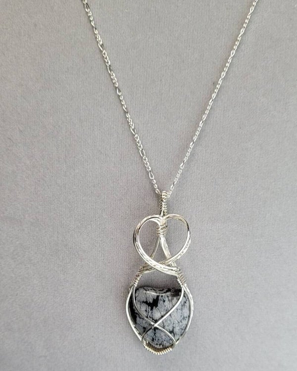 Silver Double Heart Chain