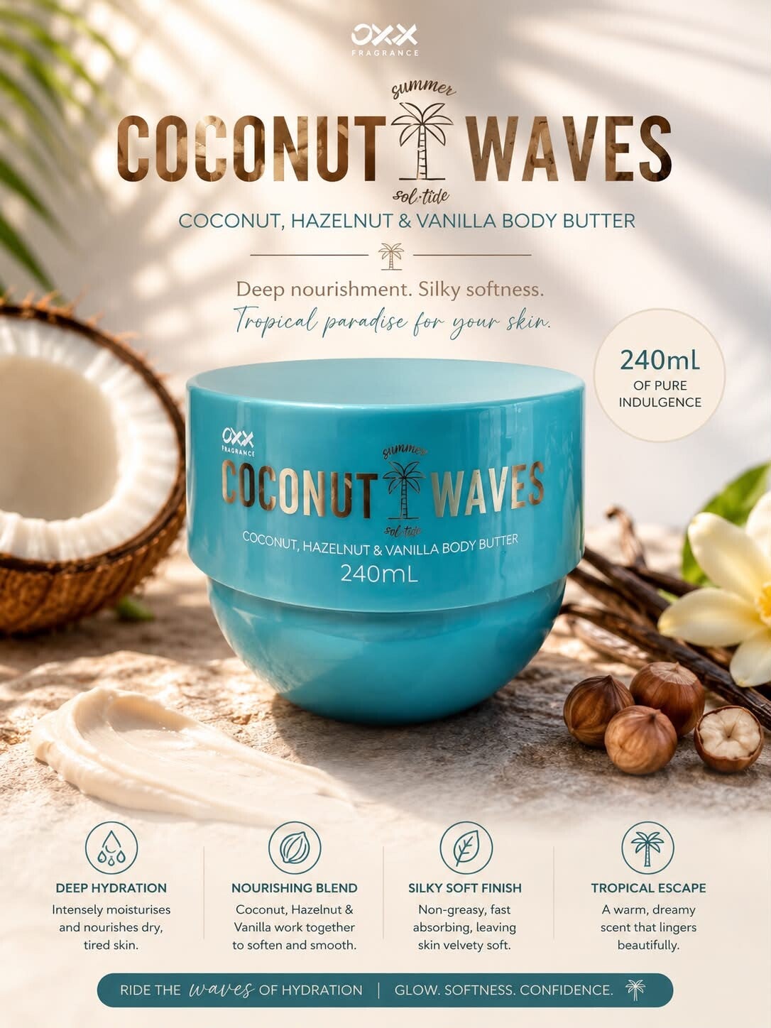 Body Cream - Coconut Waves