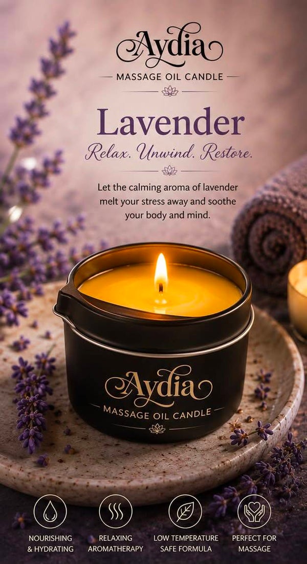 Massage Oil Candle - Lavender