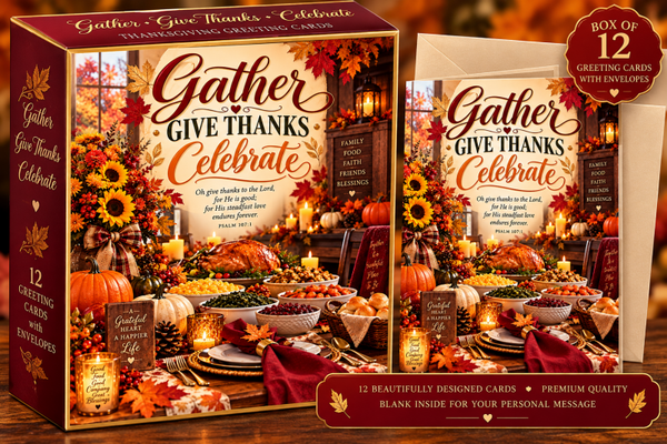 Gather • Give Thanks • Celebrate — Box of 12