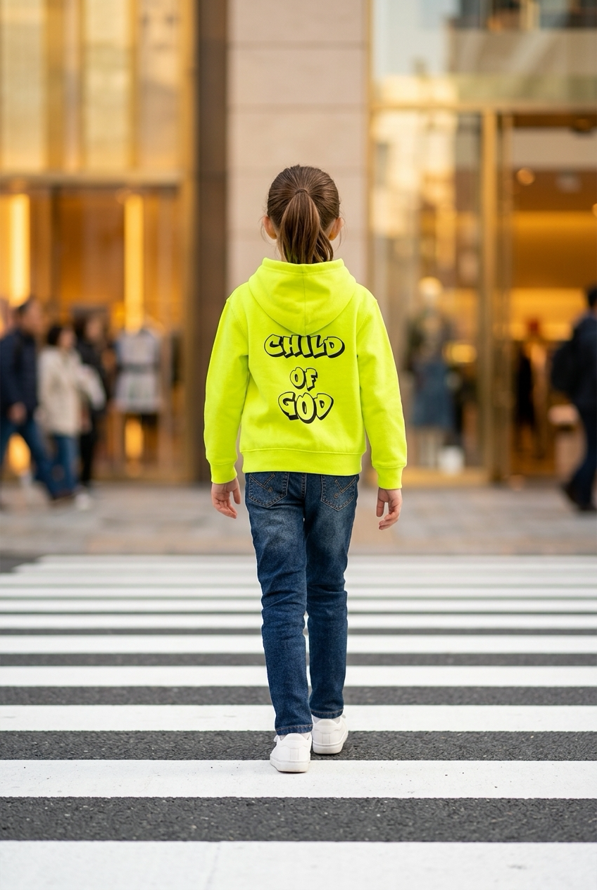 Child Of God Geel en Zwart