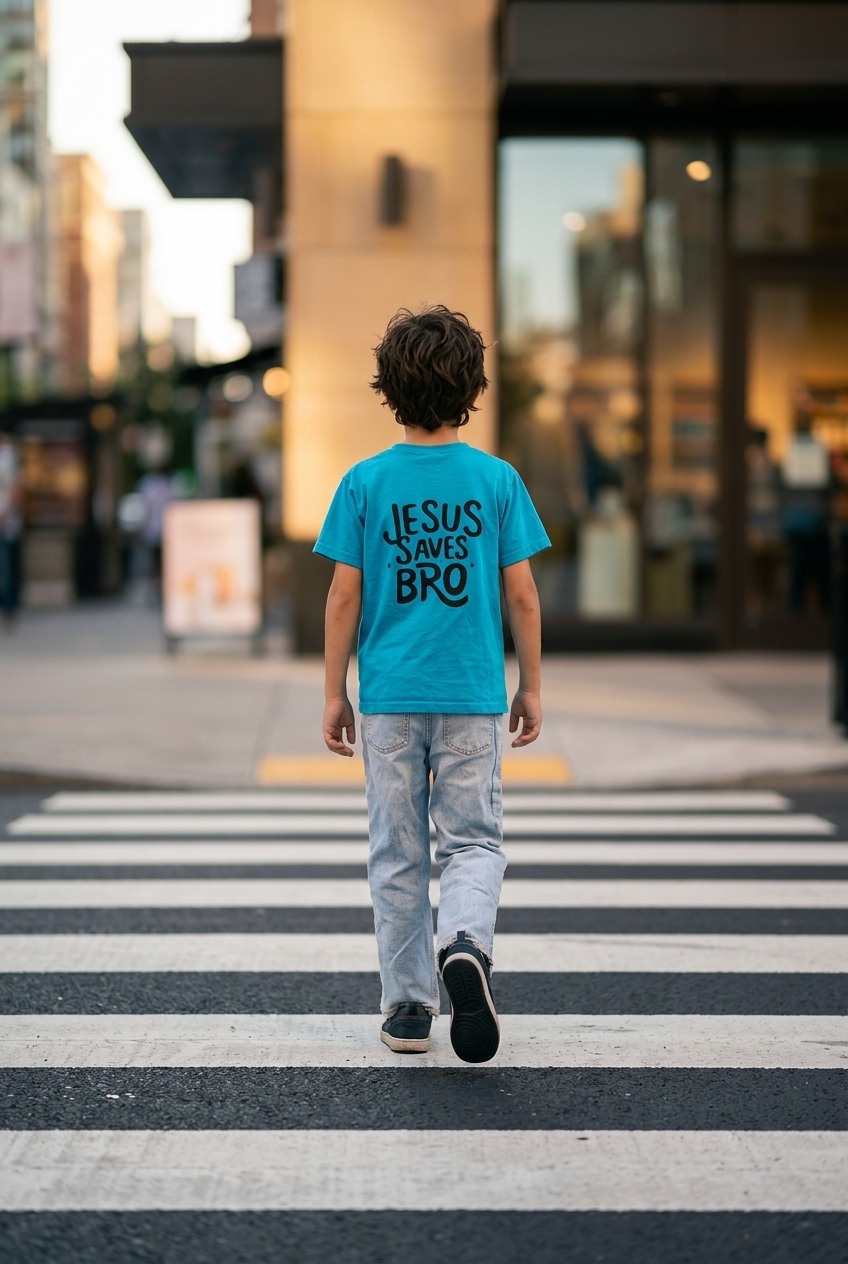 Jesus saves Bro Blauw met Zwart