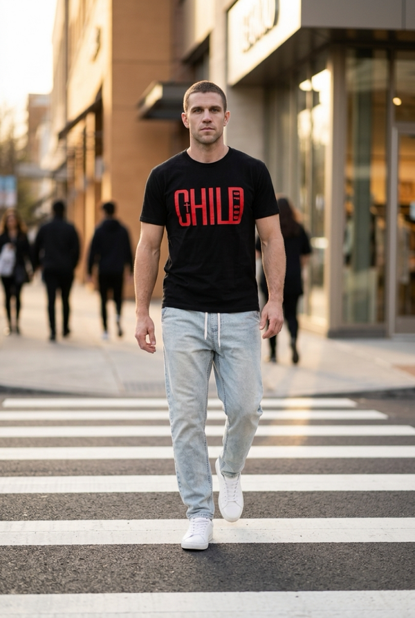 Child of God Zwart met Rood