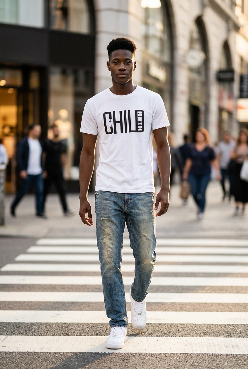 Child of God Wit met Zwart